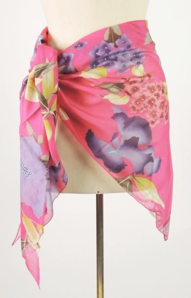 LEONARD vintage
PAREO en voile de coton fushia...