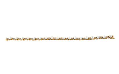 BRACELET PERLES
Bracelet en or jaune 18K...