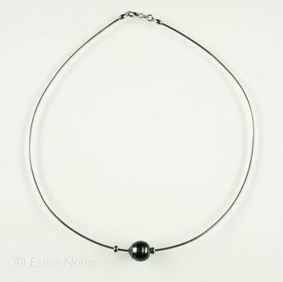 COLLIER PERLE GRISE
Collier ras de cou en...