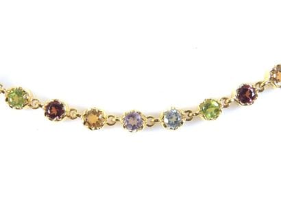 COLLIER PIERRES FINES
Chaîne en argent doré...