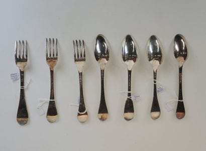 COUVERTS XVIIIème siècle. BORDEAUX
Lot en...