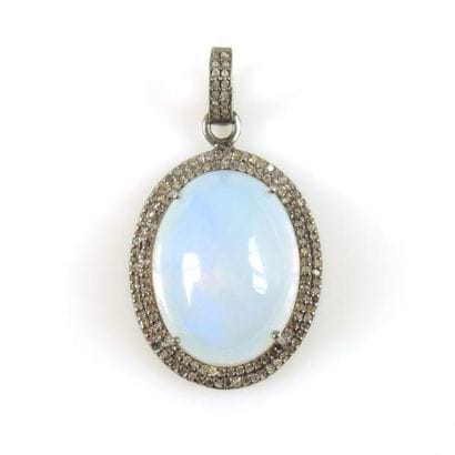 PENDENTIF OPALE DIAMANTS
Pendentif en argent...