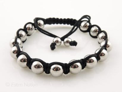 Bracelet shamballa composé de 17 perles en...