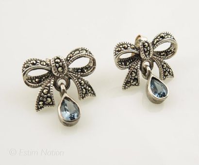 BOUCLES D'OREILLES MARCASSITES
Paire de boucles...