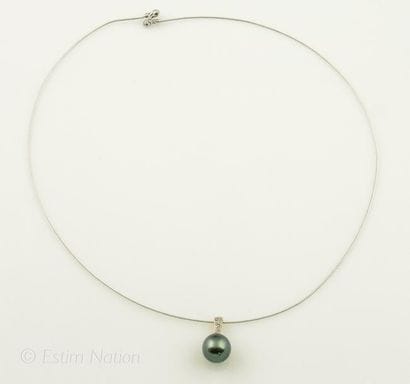 COLLIER PERLE TAHITI
Collier câble ras de...
