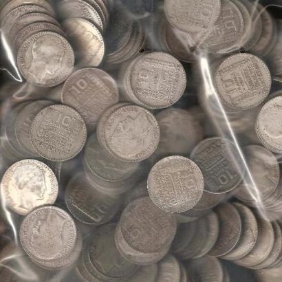 NUMISMATIQUE ARGENT
Lot de pièces françaises...