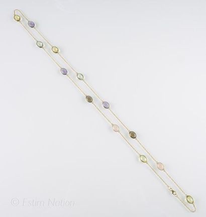 SAUTOIR PIERRES FINES
Sautoir en argent 925/°°...