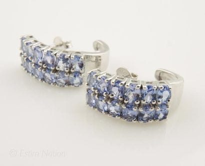 BOUCLES D'OREILLES TANZANITES
Paire de boucles...