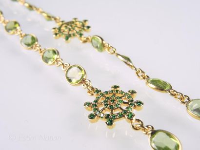 COLLIER PERIDOTS
Collier en argent 925/°°...