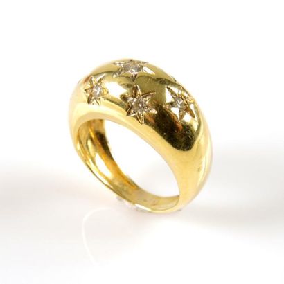 BAGUE JONC DIAMANTS
Bague jonc en or jaune...