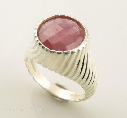 Bague chevalière en argent 925/°° monture...