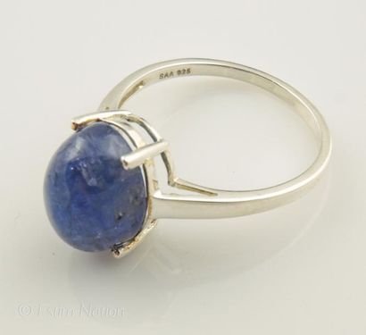BAGUE TANZANITE
Bague en argent 925/°° centrée...