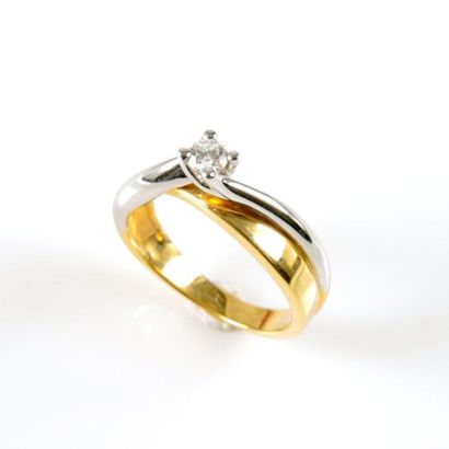 BAGUE SOLITAIRE DEUX ORS
Bague solitaire...