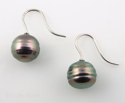 BOUCLES D'OREILLES PERLES TAHITI
Paire de...
