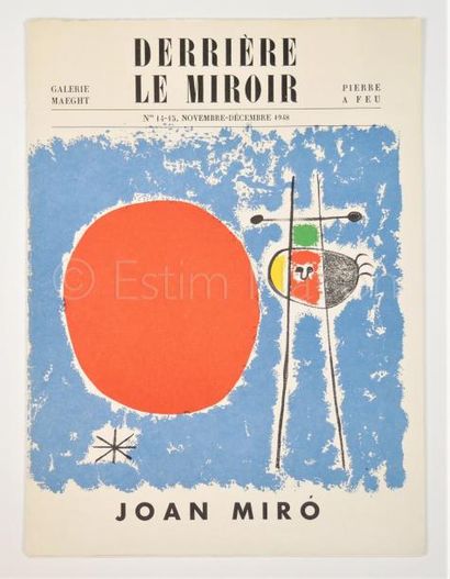 DERRIERE LE MIROIR N° 14 - 15- MIRO - 1948
Couverture...