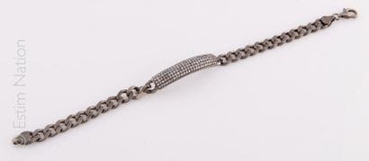 BRACELET GOURMETTE DIAMANTS
Bracelet en argent...