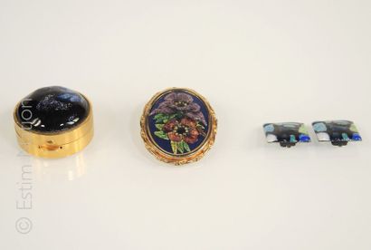 Emaux de Limoges
Lot de bijoux en émail de...