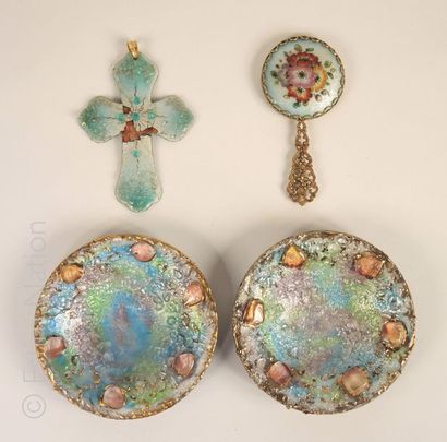 Emaux de Limoges
Lot d'objets en émail de...