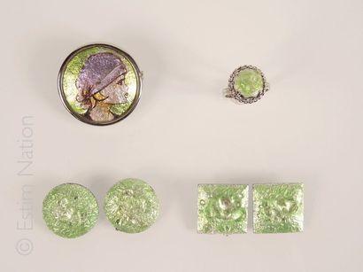 Emaux de Limoges
Lot de bijoux en émail de...