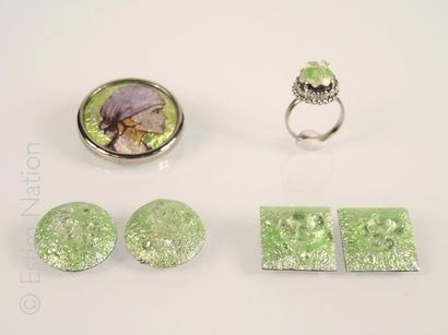 Emaux de Limoges
Lot de bijoux en émail de...