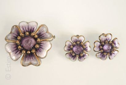Emaux de Limoges
Lot de bijoux en émail de...