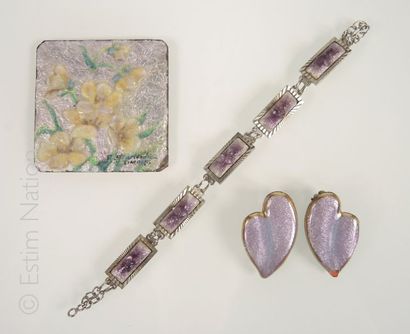 Emaux de Limoges
Lot de bijoux en émail de...