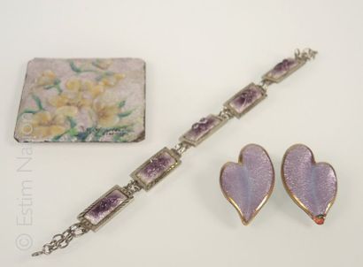 Emaux de Limoges
Lot de bijoux en émail de...