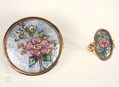 Emaux de Limoges
Lot de bijoux en émail de...