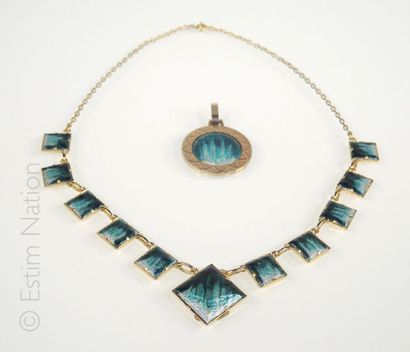 Emaux de Limoges
Lot de bijoux en émail de...