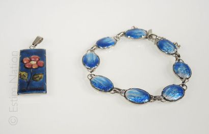 Emaux de Limoges
Lot de bijoux en émail de...