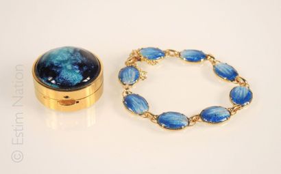 Emaux de Limoges
Lot de bijoux en émail de...