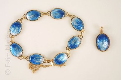 Emaux de Limoges
Lot de bijoux en émail de...