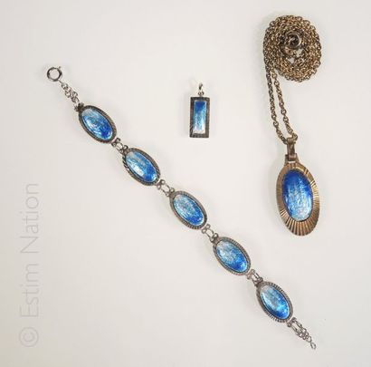 Emaux de Limoges
Lot de bijoux en émail de...