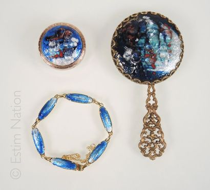 Emaux de Limoges
Lot de bijoux en émail de...