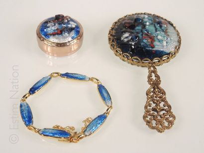Emaux de Limoges
Lot de bijoux en émail de...