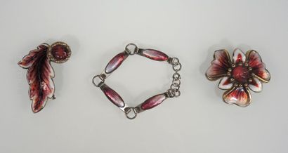Emaux de Limoges
Lot de bijoux en émail de...