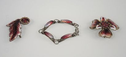 Emaux de Limoges
Lot de bijoux en émail de...
