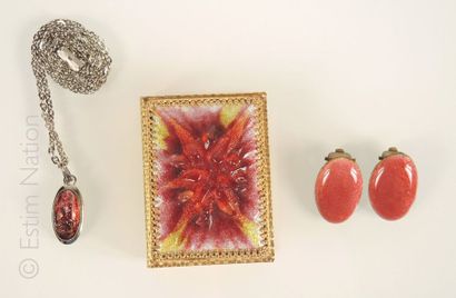 Emaux de Limoges
Lot de bijoux en émail de...