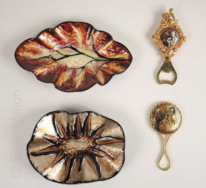 Emaux de Limoges
Lot d'objets en émail de...
