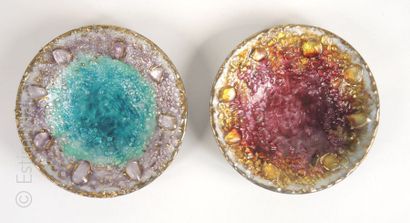 Emaux de Limoges
Lot de deux coupelles en...