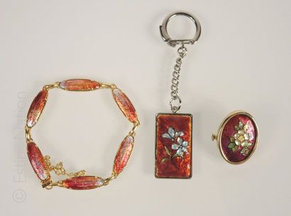 Emaux de Limoges
Lot de bijoux en émail de...