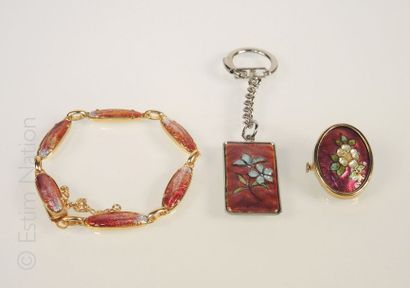Emaux de Limoges
Lot de bijoux en émail de...