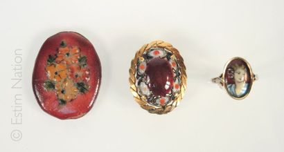 Emaux de Limoges
Lot de bijoux en émail de...