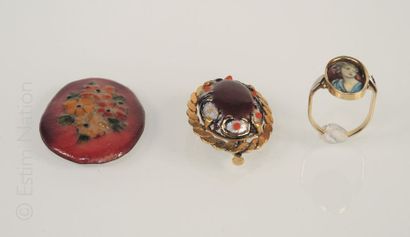 Emaux de Limoges
Lot de bijoux en émail de...