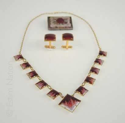 Emaux de Limoges
Lot de bijoux en émail de...