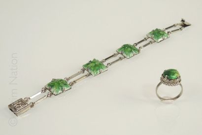 Emaux de Limoges
Lot de bijoux en émail de...