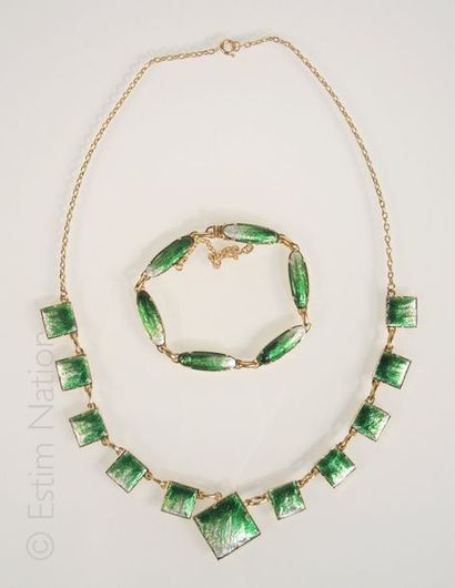 Emaux de Limoges
Lot de bijoux en émail de...