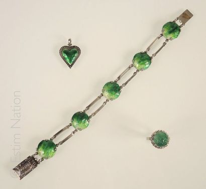 Emaux de Limoges
Lot de bijoux en émail de...