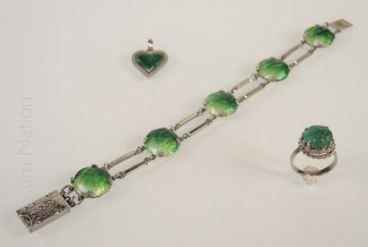 Emaux de Limoges
Lot de bijoux en émail de...