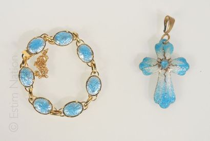 Emaux de Limoges
Lot de bijoux en émail de...